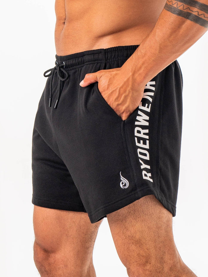 Fleece Arnie Short - Black Clothing Ryderwear