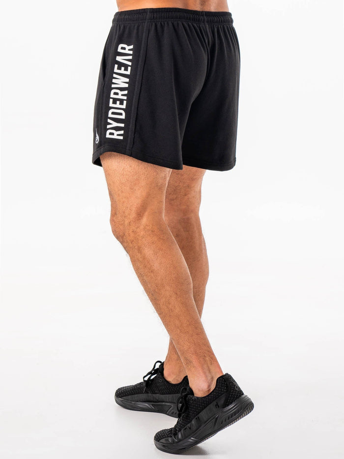 Fleece Arnie Short - Black Clothing Ryderwear