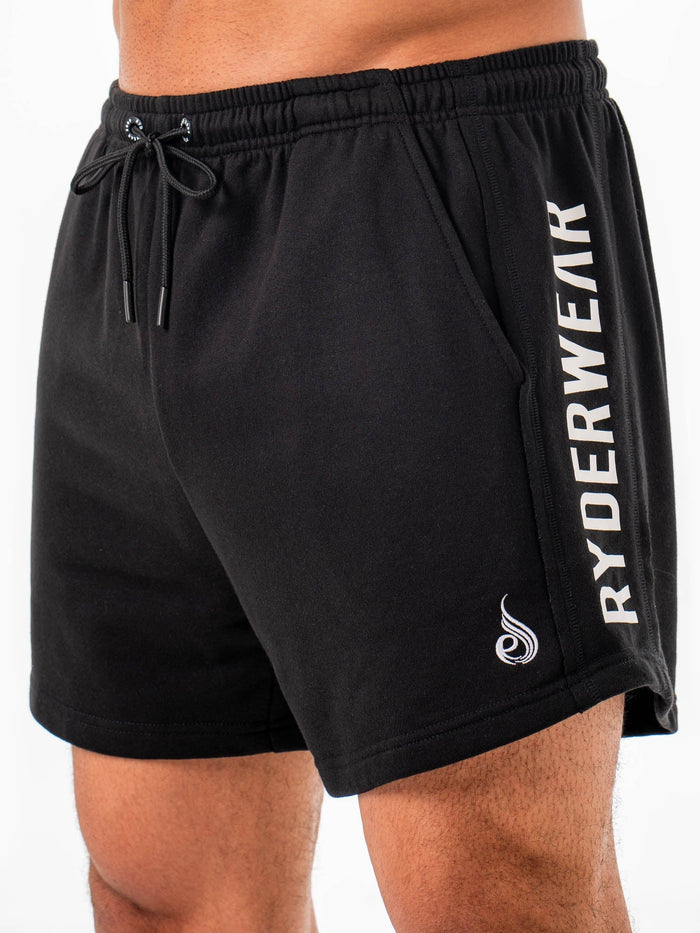 Fleece Arnie Short - Black Clothing Ryderwear