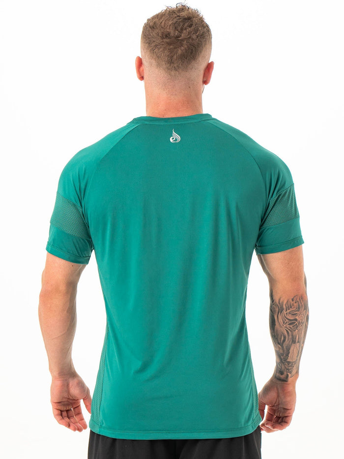 Flex Mesh T-Shirt - Emerald Clothing Ryderwear