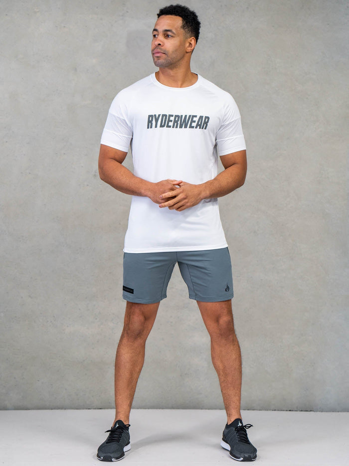 Flex Mesh T-Shirt - White Clothing Ryderwear