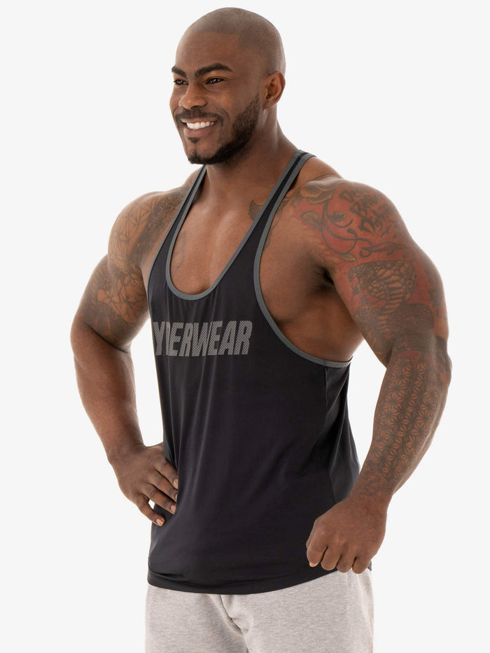 Flex Stringer T-Back - Black Clothing Ryderwear