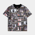 Flight Essentials All Over Print Preschool Short Sleeve Shirt (Black/Brown)