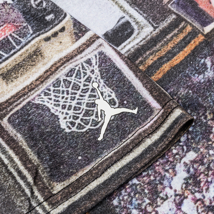 Flight Essentials All Over Print Preschool Short Sleeve Shirt (Black/Brown)