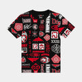 Flight Essentials Grade School Short Sleeve Shirt (Black/Red)