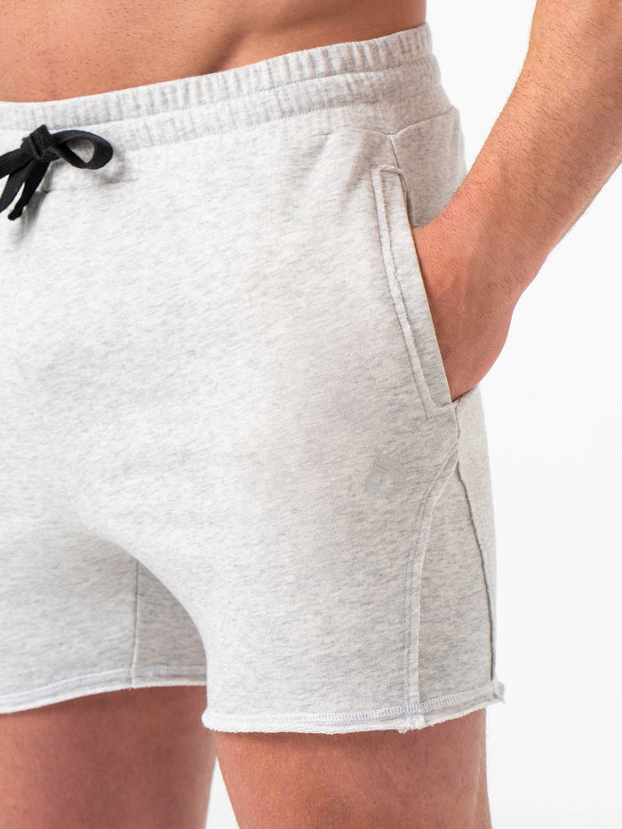 Force 5" Track Shorts - Chalk Grey Marl Clothing Ryderwear