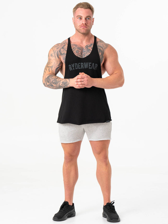 Force 5" Track Shorts - Chalk Grey Marl Clothing Ryderwear