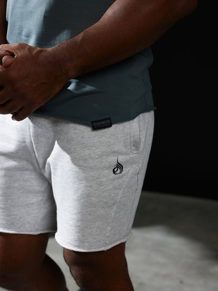 Force 6" Track Short - Chalk Grey Marl Clothing Ryderwear
