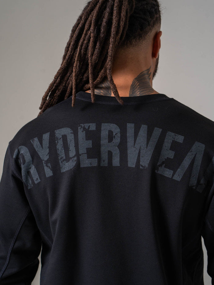 Force Crew Neck - Black Clothing Ryderwear