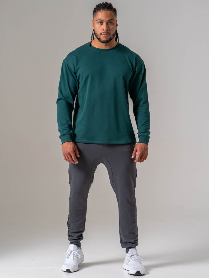 Force Crew Neck - Emerald Clothing Ryderwear