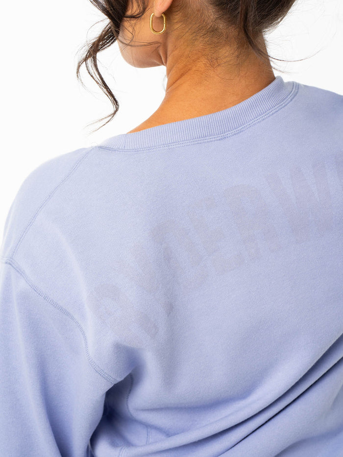 Force Crew Neck - Lilac Blue Clothing Ryderwear