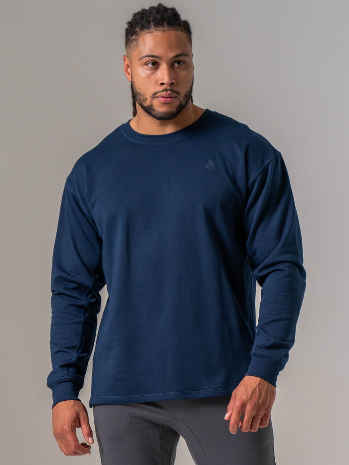 Force Crew Neck - Navy Clothing Ryderwear