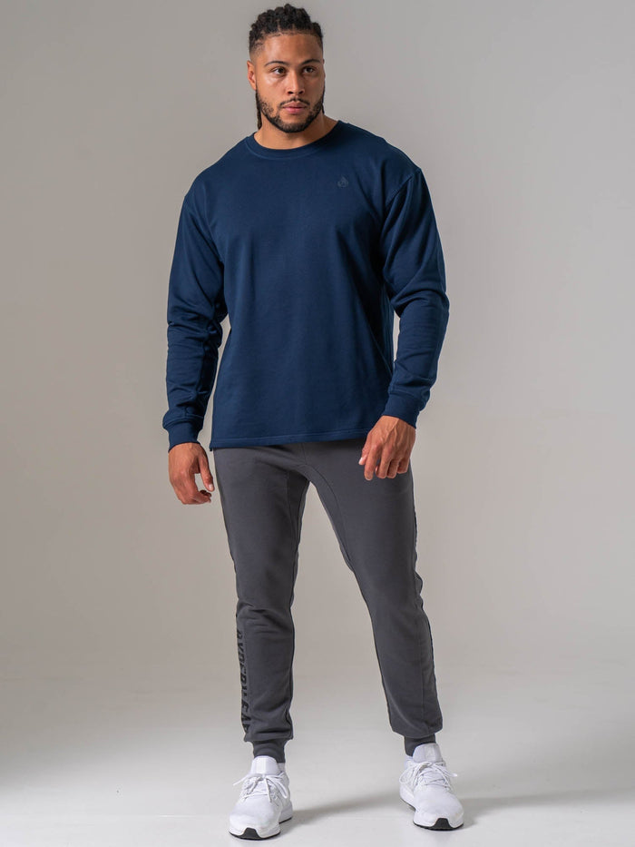 Force Crew Neck - Navy Clothing Ryderwear