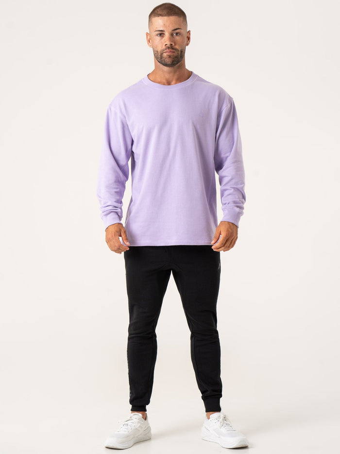 Force Crew Neck - Purple Clothing Ryderwear
