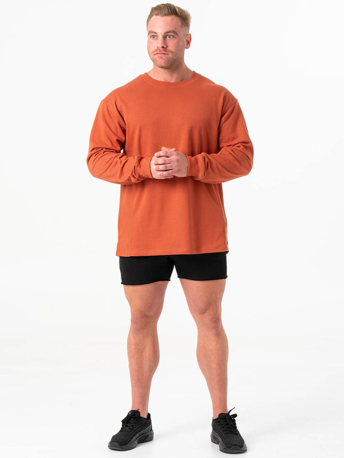 Force Crew Neck - Terracotta Clothing Ryderwear