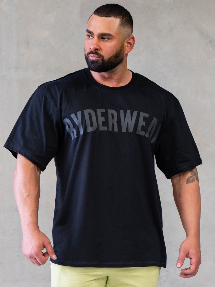 Force Oversized T-Shirt - Black Clothing Ryderwear