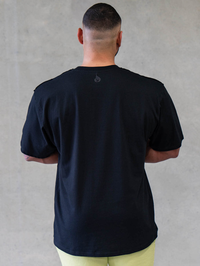 Force Oversized T-Shirt - Black Clothing Ryderwear