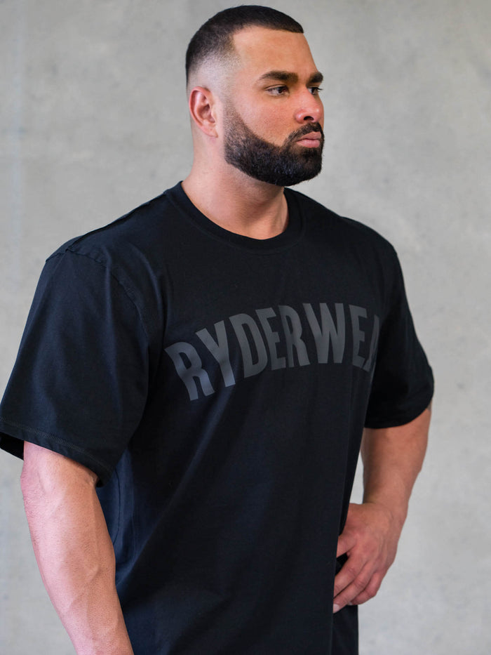Force Oversized T-Shirt - Black Clothing Ryderwear