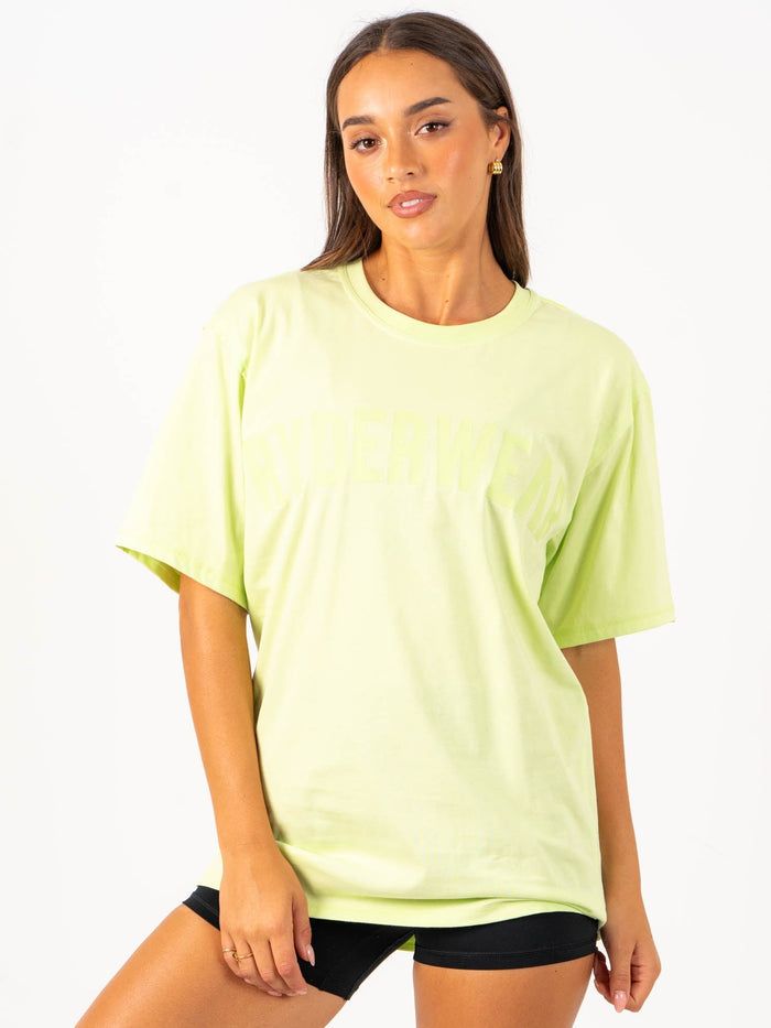 Force Oversized T-Shirt - Lime Clothing Ryderwear