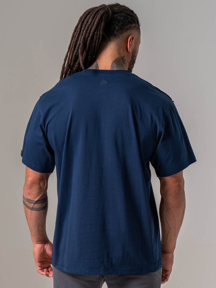 Force Oversized T-shirt - Navy Clothing Ryderwear