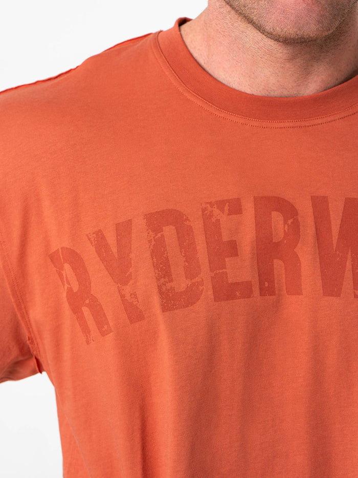 Force Oversized T-Shirt - Terracotta Clothing Ryderwear