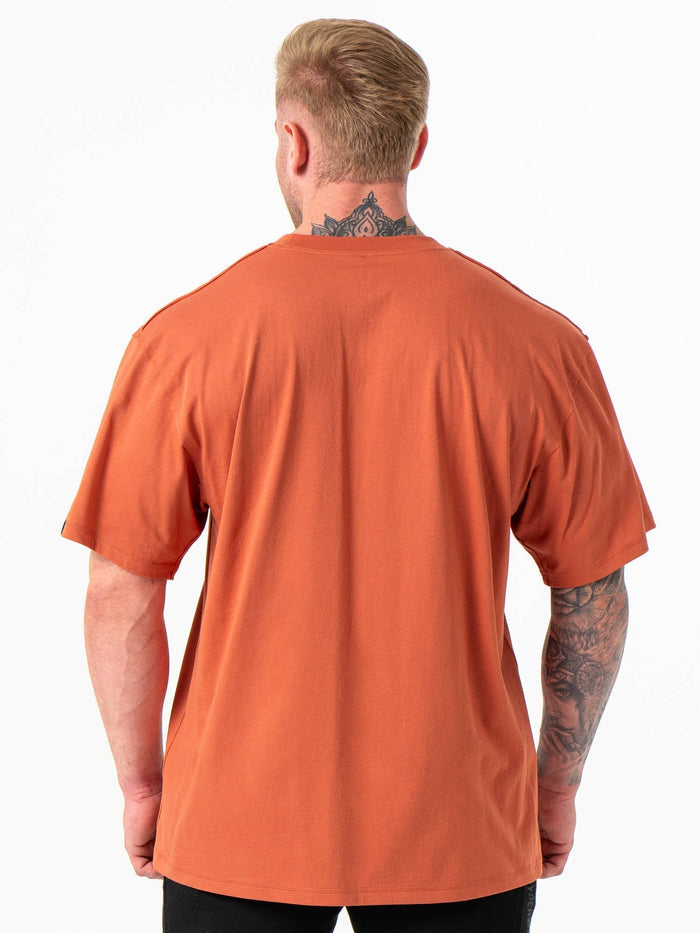 Force Oversized T-Shirt - Terracotta Clothing Ryderwear
