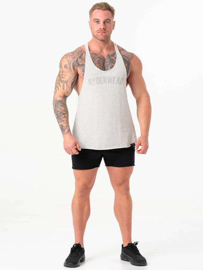 Force Stringer - Chalk Grey Marl Clothing Ryderwear