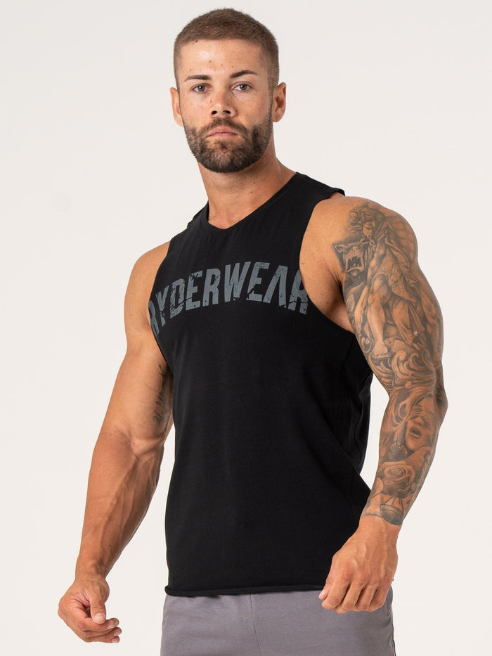 Force Tank - Black Clothing Ryderwear