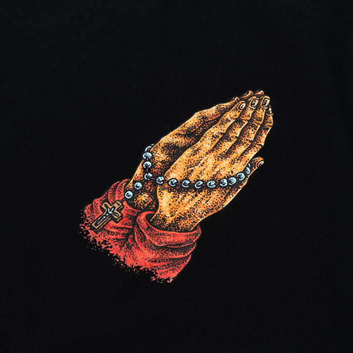 Forgive Me Mens Short Sleeve Shirt (Black/Red)