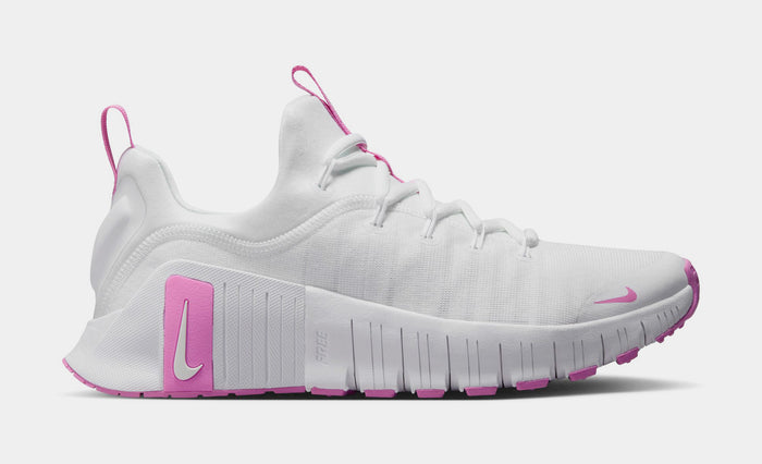 Free Metcon 6 Womens Running Shoes (White/Playful Pink)