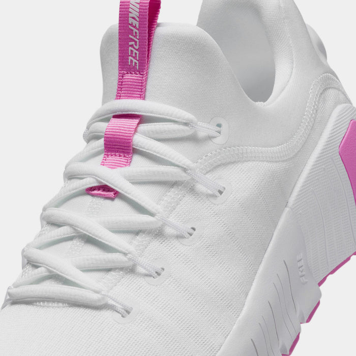 Free Metcon 6 Womens Running Shoes (White/Playful Pink)
