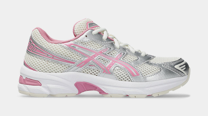 Gel 1130 Grade School Running Shoes (Cream/Sweet Pink)
