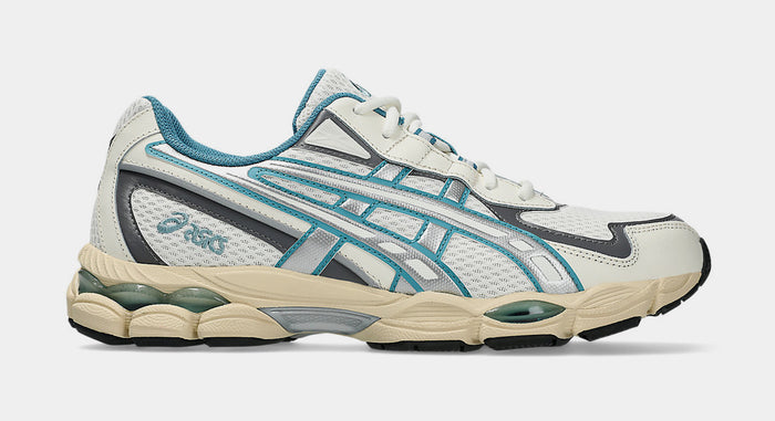 Gel-NYC 2055 Mens Running Shoes (Cream/Blue Teal)
