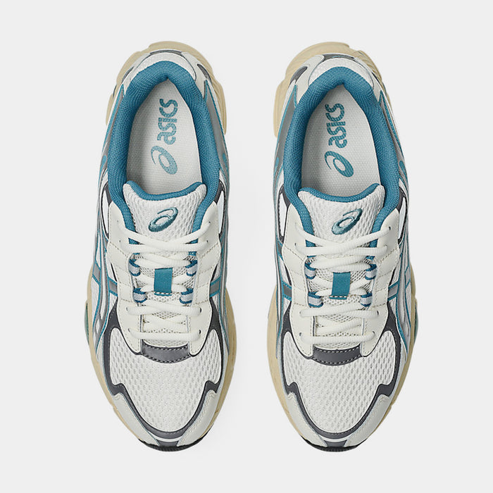 Gel-NYC 2055 Mens Running Shoes (Cream/Blue Teal)