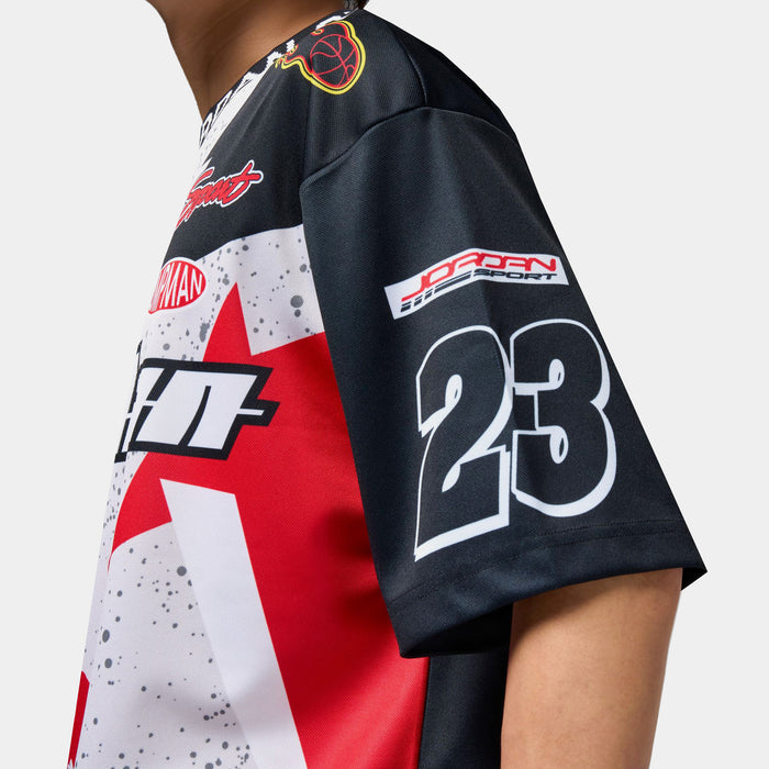 Graphic Essentials Mens Short Sleeve Shirt (Nuetral Grey/Black/Fire Red)