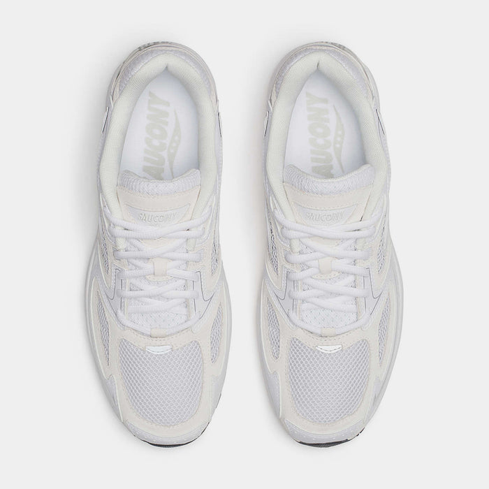 Grid Jazz 9 Suede Mens Running Shoes (White/Off White)