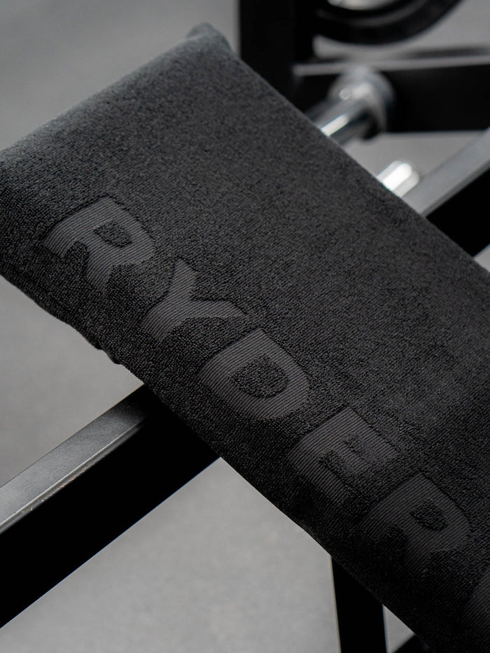 Hooded Gym Towel - Black Accessories Ryderwear