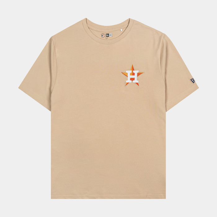 Houston Astros Mens Short Sleeve Shirt (Brown/Multi)