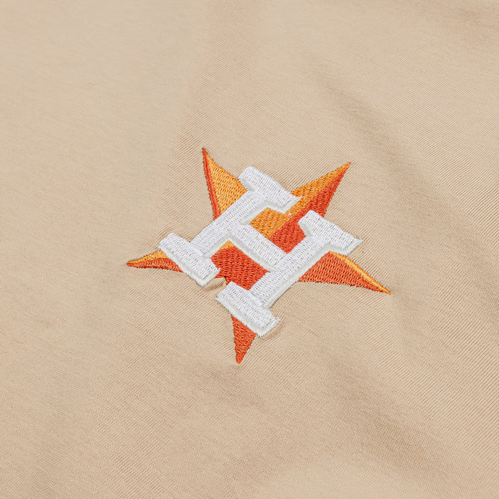 Houston Astros Mens Short Sleeve Shirt (Brown/Multi)