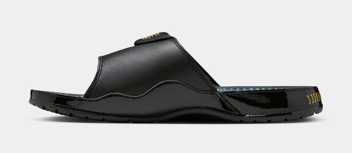 Hydro XI Retro Slide Mens Sandals (Black/Varsity Maize/Gamma Blue)