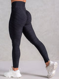 Icon Cross Over Scrunch Leggings - Black Marl Clothing Ryderwear