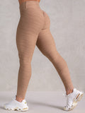 Icon Cross Over Scrunch Leggings - Mocha Marl Clothing Ryderwear