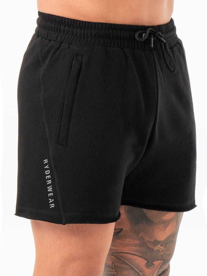 Iron 5" Track Shorts - Black Clothing Ryderwear