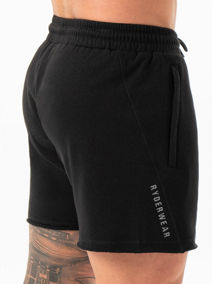 Iron 5" Track Shorts - Black Clothing Ryderwear