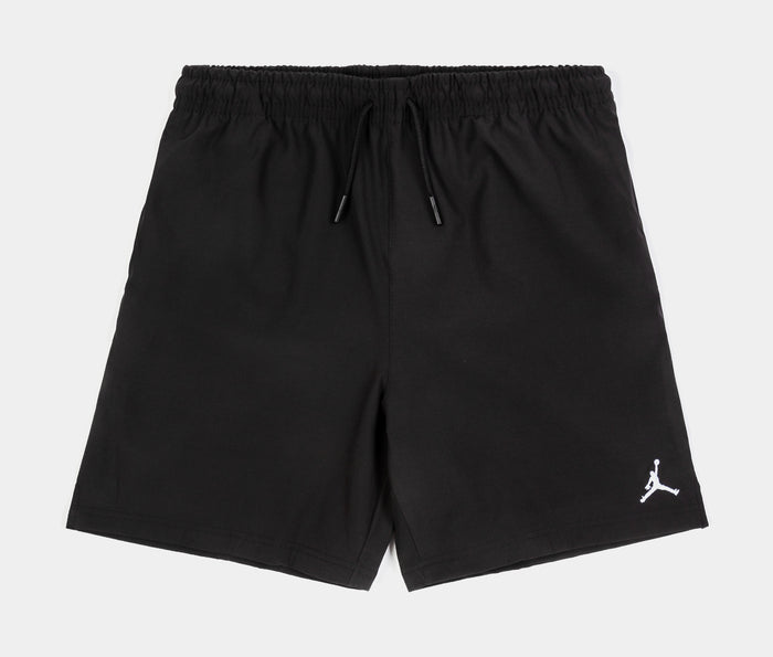 Jumpman Play Woven Grade School Shorts (Black/White)