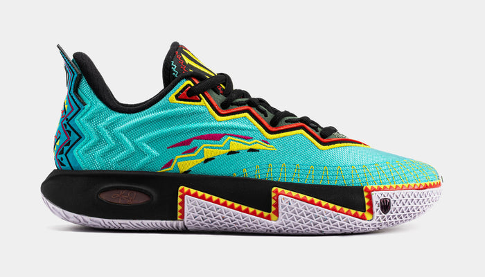 Kai 2 Retro 90s Mens Basketball Shoes (Teal/Black/Orange) Final Sale