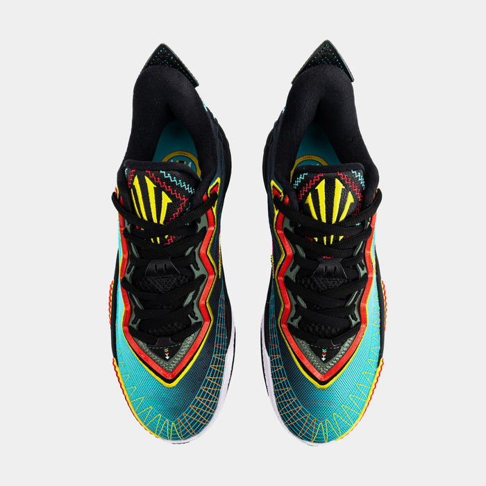 Kai 2 Retro 90s Mens Basketball Shoes (Teal/Black/Orange) Final Sale