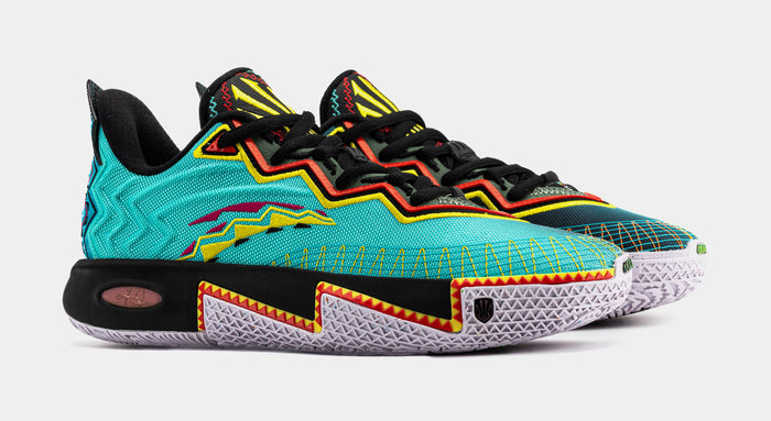 Kai 2 Retro 90s Mens Basketball Shoes (Teal/Black/Orange) Final Sale