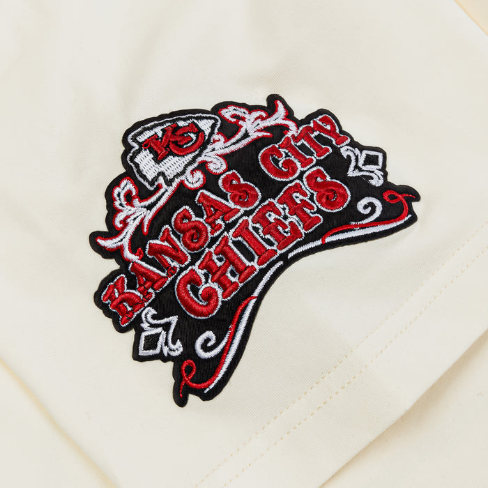 Kansas City Chiefs Athletics Logo Mens Short Sleeve Shirt (White/Red)