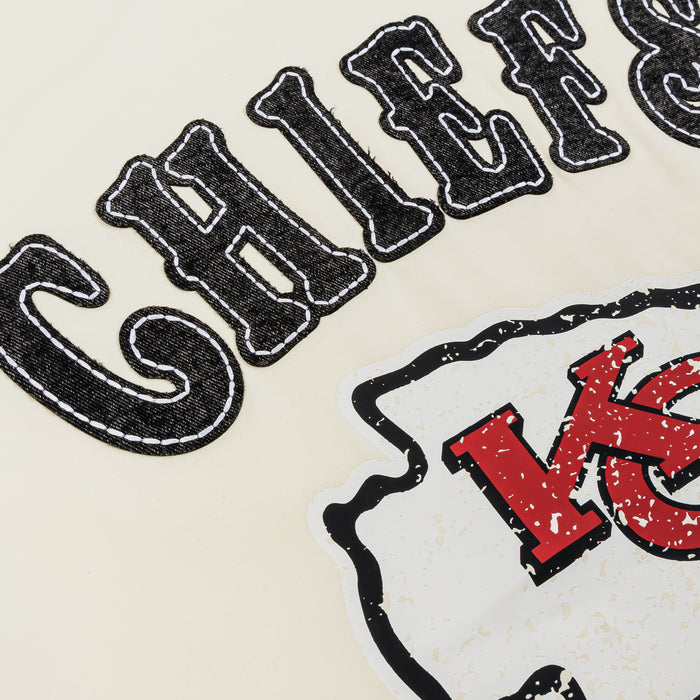 Kansas City Chiefs Athletics Logo Mens Short Sleeve Shirt (White/Red)